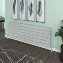 Berkeley 603 x 1800mm Aluminium Radiator - Matt Grey Extra Image
