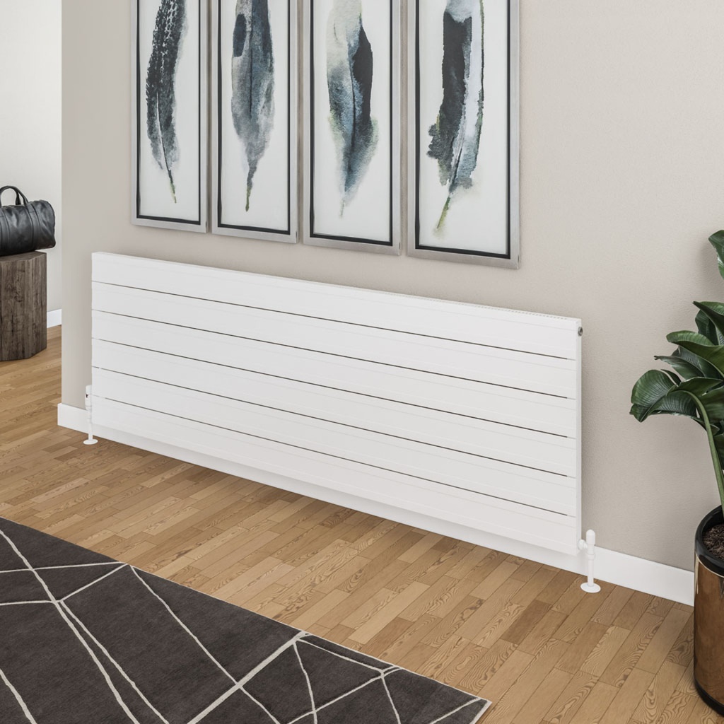 Berkeley 603 x 1800mm Aluminium Radiator - Matt White Extra Image