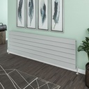 Berkeley 603 x 2000mm Aluminium Radiator - Matt Grey Extra Image