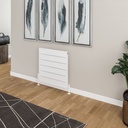 Berkeley 603 x 600mm Aluminium Radiator - Matt White Extra Image