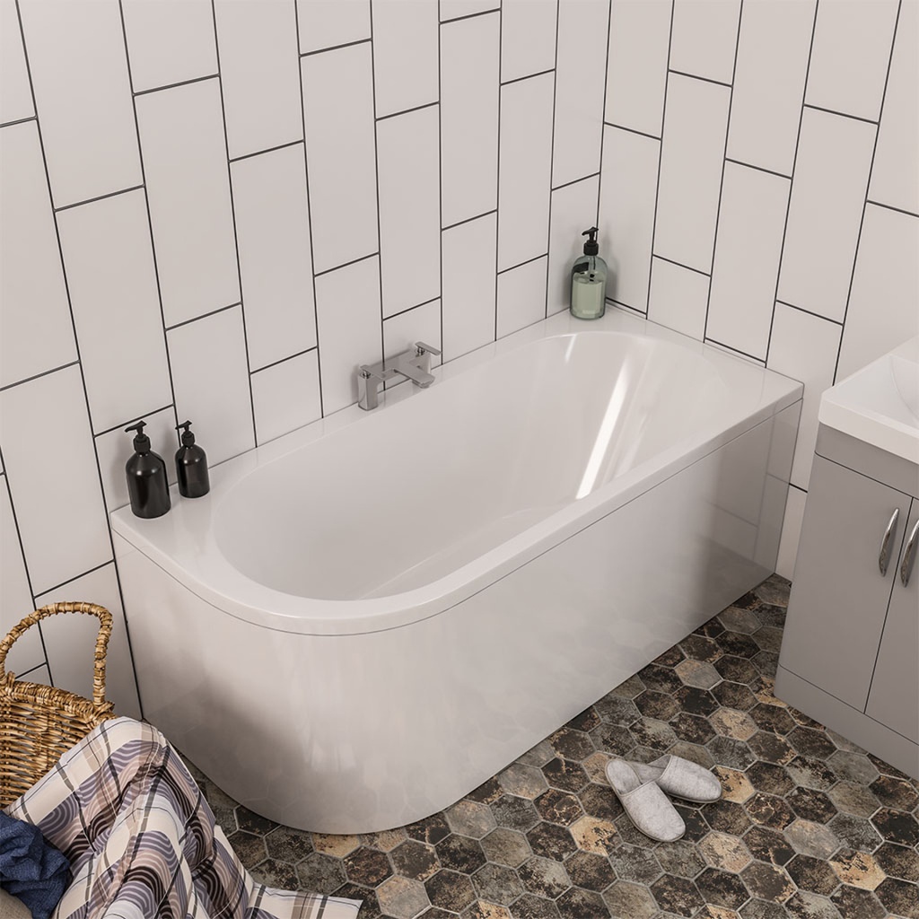 Biscay Double-Ended 1700 x 750mm (440) Right-Hand 5mm Extra Image
