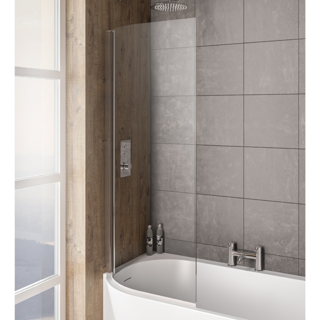 Bray Left Handed 6mm Bath Screen - Chrome Extra Image