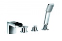 Cascade 4-Hole Deck Mounted Bath and Shower Mixer Extra Image