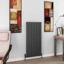 Charlton 1200 x 565mm Aluminium Radiator - Matt Anthracite Extra Image
