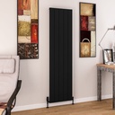 Charlton 1800 x 470mm Aluminium Radiator - Matt Black Extra Image