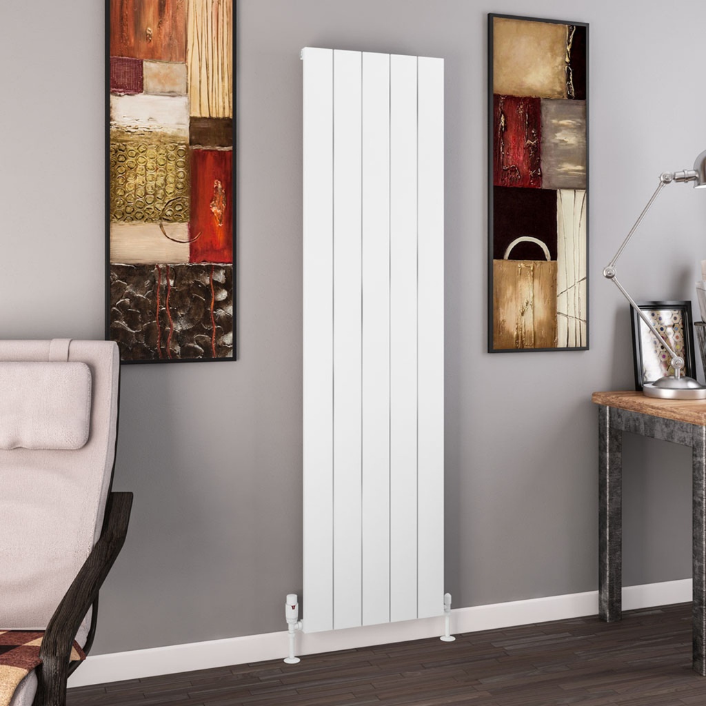 Charlton 1800 x 470mm Aluminium Radiator - Matt White Extra Image