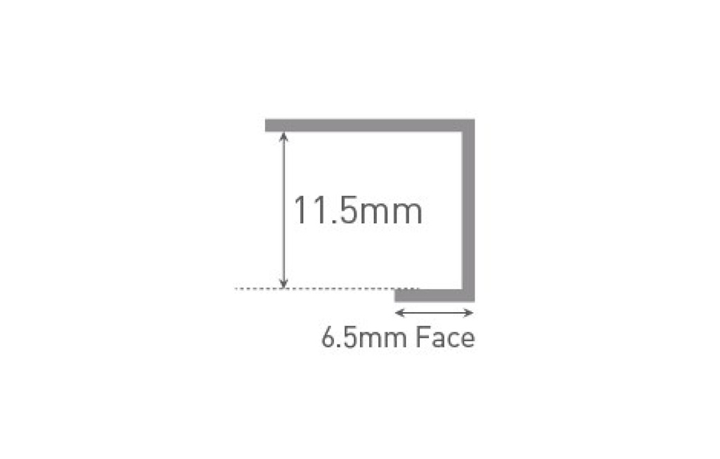 Classic Type C End Cap - Aluminium Extrusion - Satin Anodised - 2450mm Long Extra Image