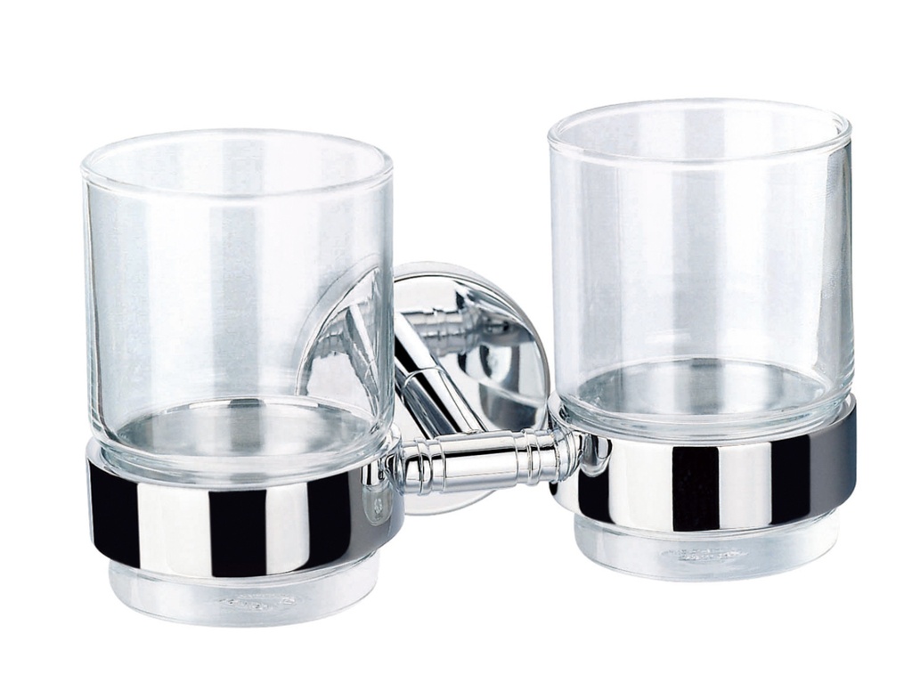Coco Double Tumbler Holder with Glasses Extra Image