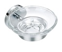 Coco Glass Soap Dish - Chrome Extra Image