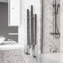 Conwy 1200 x 220 Radiator Towel rail - Chrome Extra Image
