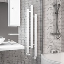Conwy 1200 x 220 Radiator Towel rail - Matt White Extra Image