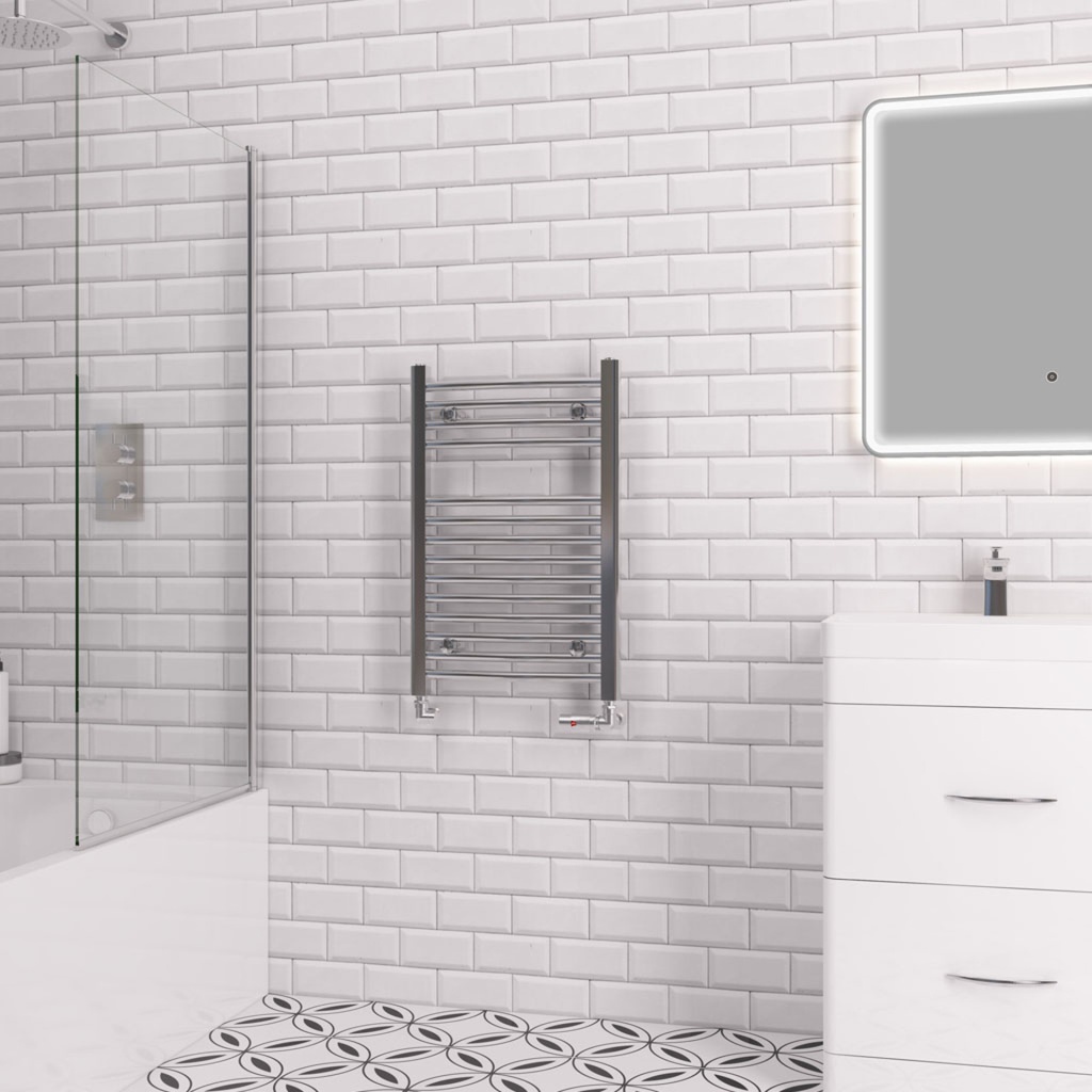 Curved Biava Multirail 688 x 450mm - Chrome Extra Image