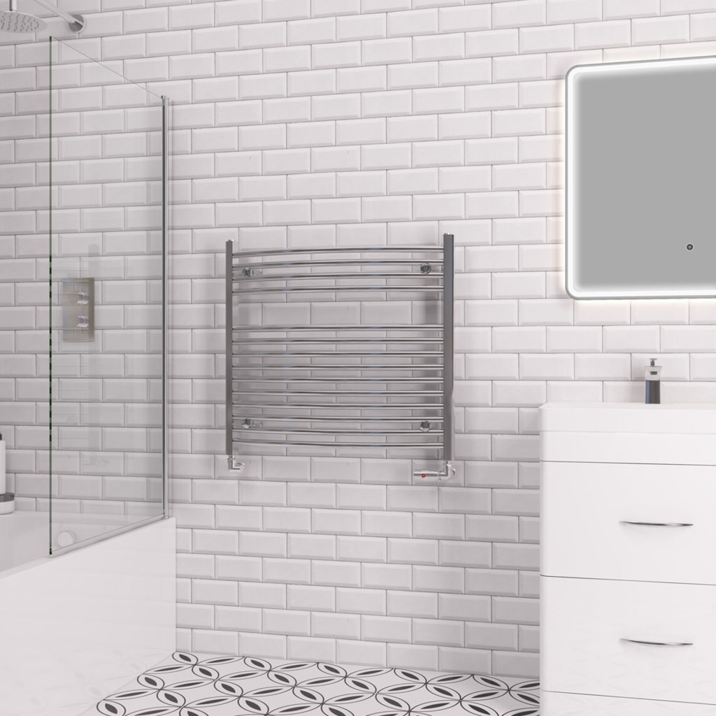Curved Biava Multirail 688 x 750mm - Chrome Extra Image