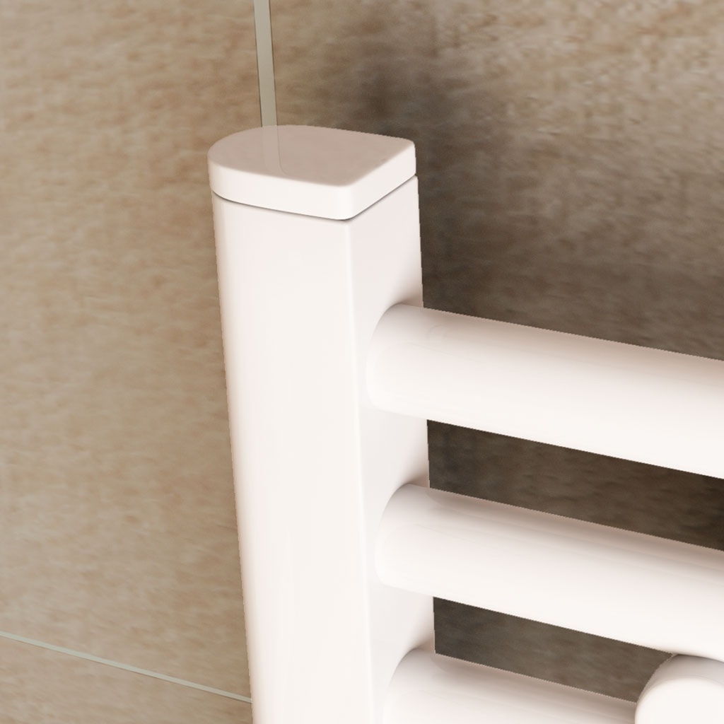D Shape Vent Cap (Pair) - White Extra Image