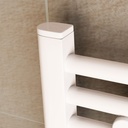 D Shape Vent Cap (Pair) - White Extra Image