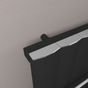 Derwent 1800 x 504 Dry Element Aluminium Radiator - Matt Black-2