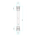 Design PVC Smooth 1.5m Shower Hose - Chrome-1