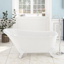 Freestanding Bath White Legs (set of 4) - White-1