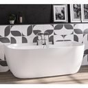 Grafton D shaped Bath 1650x800 - White-1