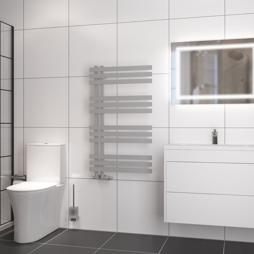 Hurley 1000 x 600mm Towel Rail - Matt Grey-1