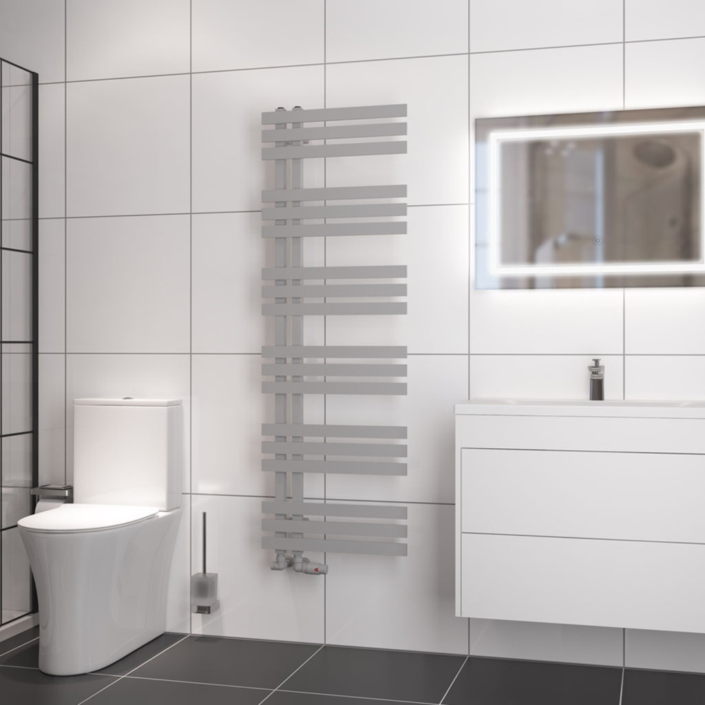 Hurley 1500 x 500mm Towel Rail - Matt Grey-1