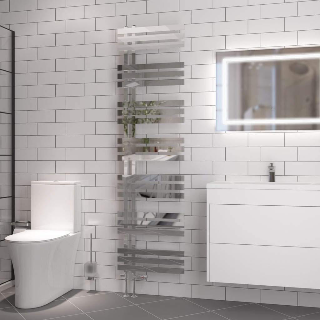 Hurley 1800 x 500mm Towel Rail - Chrome-2