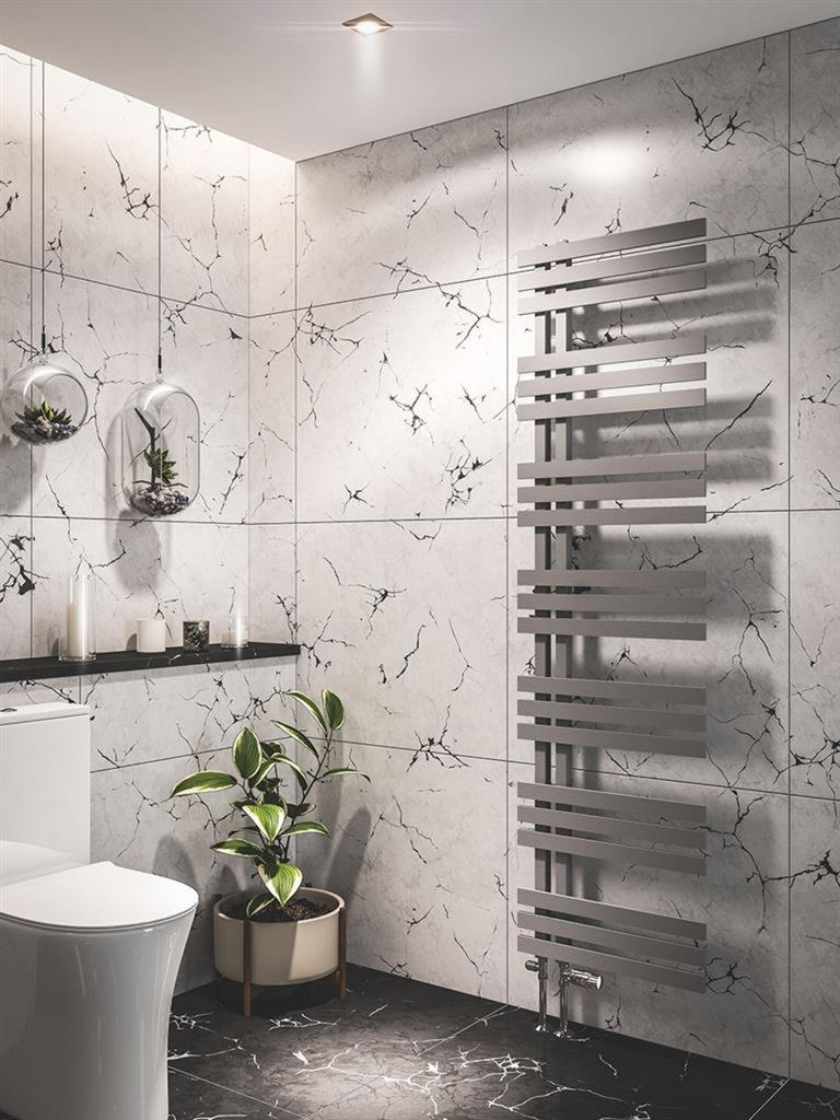 Hurley 1800 x 500mm Towel Rail - Matt Grey-1