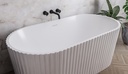 Isleworth 1500 Freestanding Bath including waste - White-2