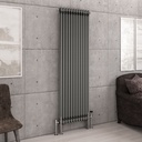 Imperia 2 Column Radiator 1800 x 560mm - Bare Metal-1