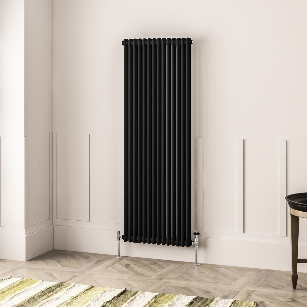 Imperia 2 Column Radiator 1800 x 650mm - Matt Black-1