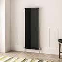 Imperia 2 Column Radiator 1800 x 650mm - Matt Black-1