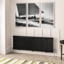 Imperia 2 Column Radiator 600 x 1820mm - Matt Black-1