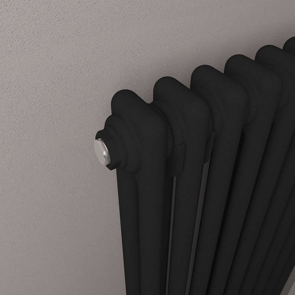 Imperia 2 Column Radiator 600 x 425mm - Matt Black-2