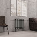 Imperia 2 Column Radiator 600 x 605mm - Bare Metal-1