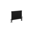 Imperia 2 Column Radiator 600 x 830mm - Matt Black-1
