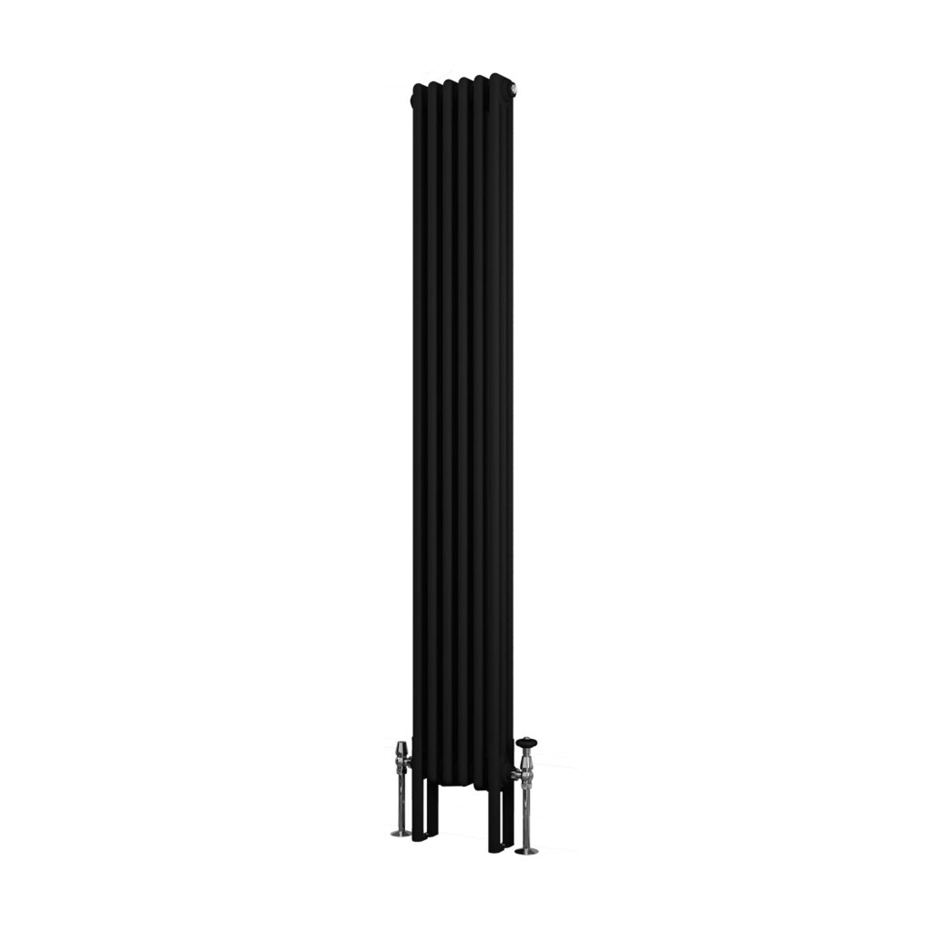 Imperia 3 Column Radiator 1800 x 290mm - Matt Black-1