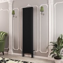 Imperia 3 Column Radiator 1800 x 470mm - Matt Black-1