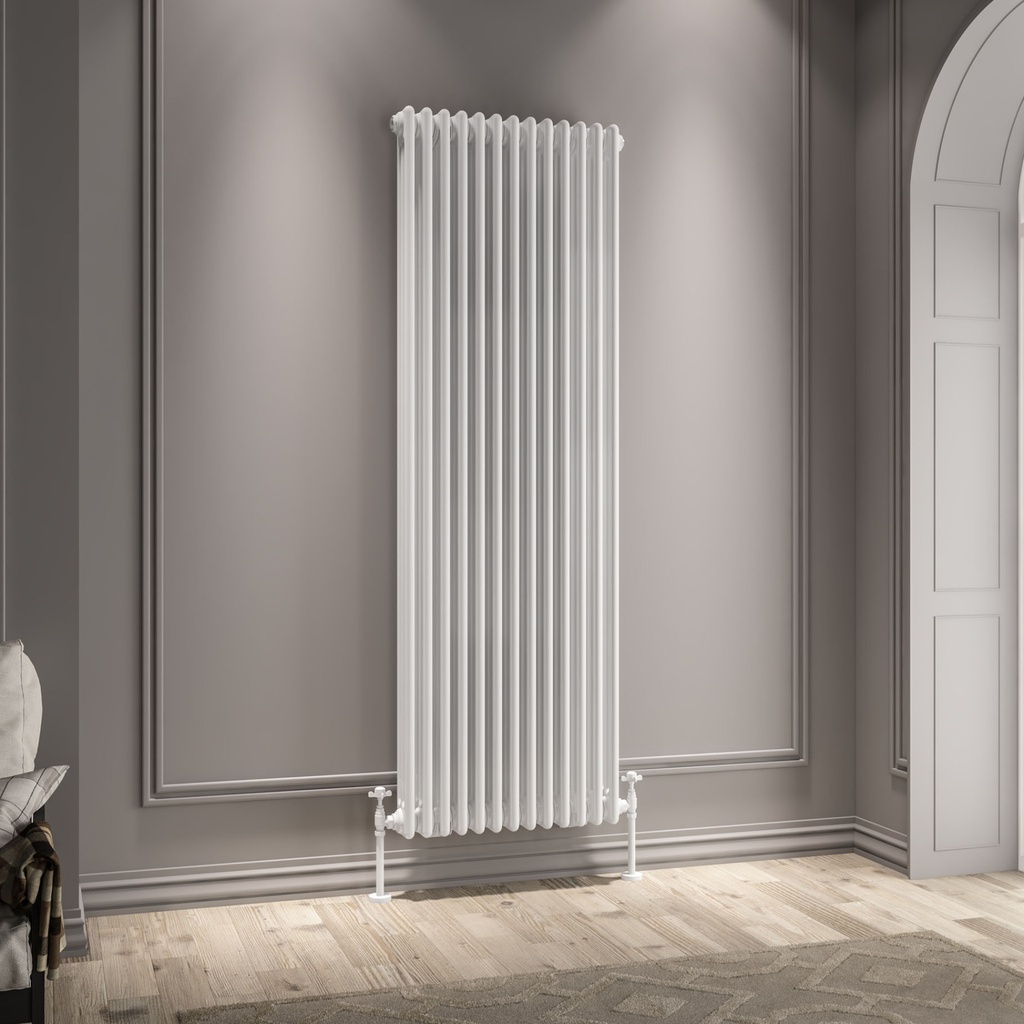 Imperia 3 Column Radiator 1800 x 605mm - Gloss White-1