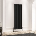 Imperia 3 Column Radiator 1800 x 605mm - Matt Black-1