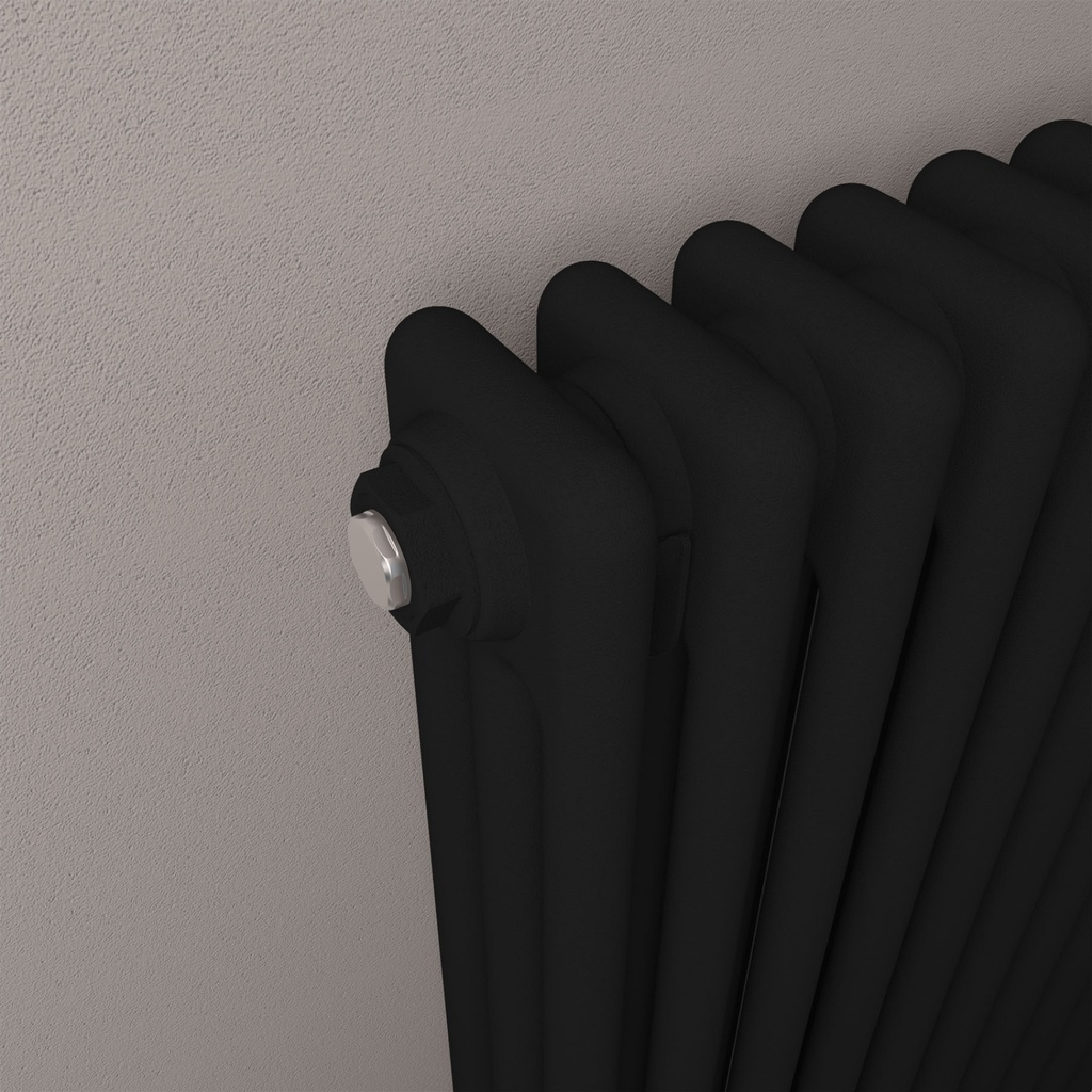 Imperia 3 Column Radiator 1800 x 650mm - Matt Black-2