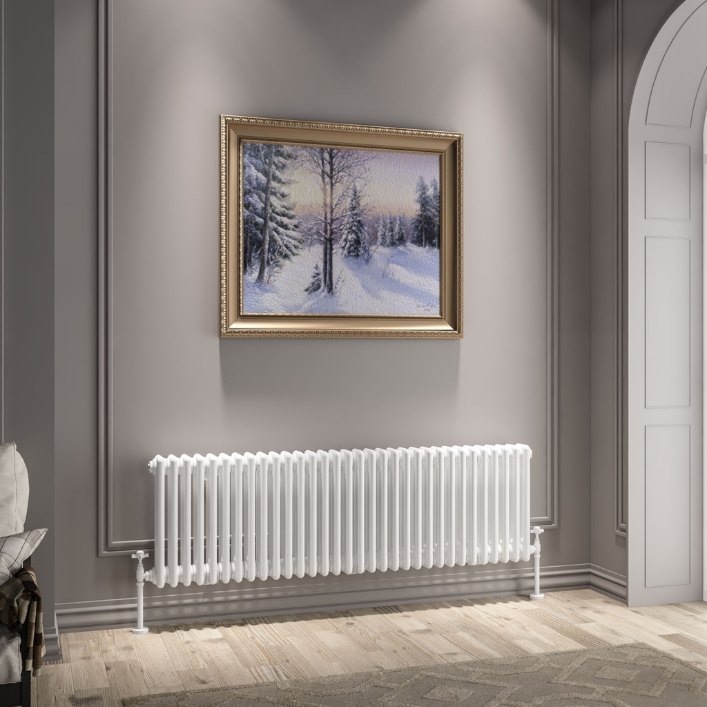 Imperia 3 Column Radiator 450 x 1460mm - Gloss White-1