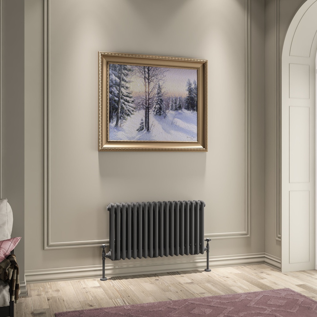 Imperia 3 Column Radiator 450 x 830mm - Matt Anthracite-1