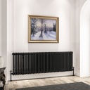 Imperia 3 Column Radiator 600 x 1820mm - Matt Black-1