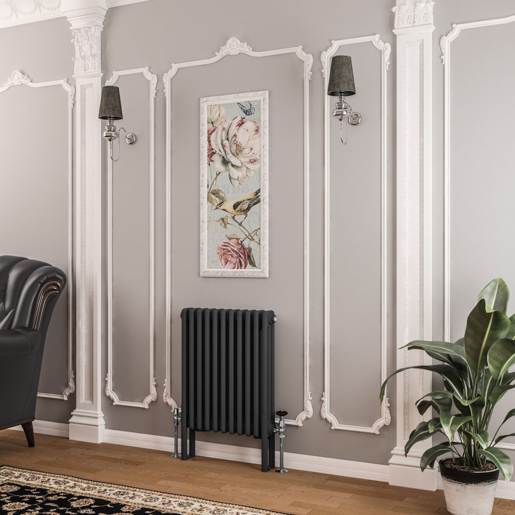 Imperia 3 Column Radiator 600 x 515mm - Matt Anthracite-1