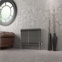 Imperia 3 Column Radiator 600 x 830mm - Bare Metal-1