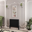 Imperia 3 Column Radiator 600 x 830mm - Matt Black-1