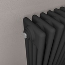 Imperia 4 Column Radiator 300 x 1370mm - Matt Black-2