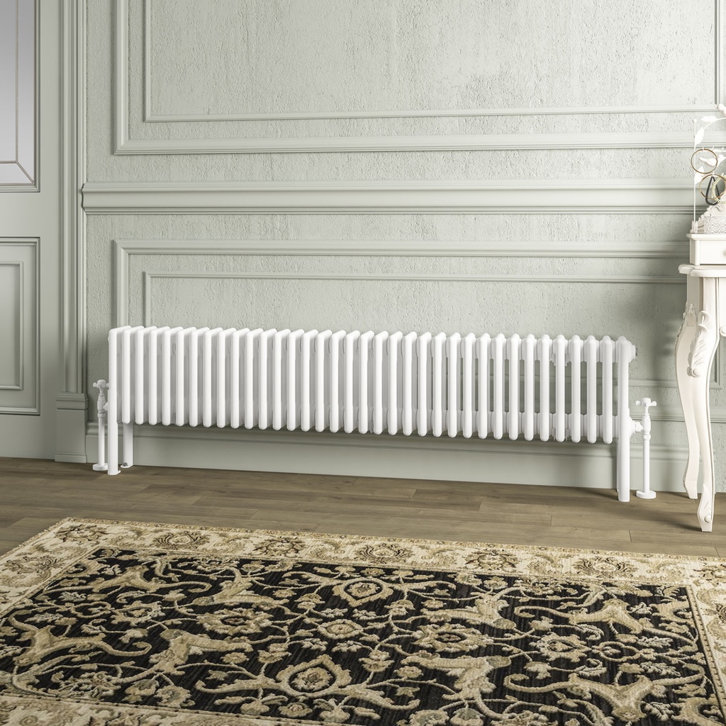 Imperia 4 Column Radiator 300 x 1640mm - Gloss White-2