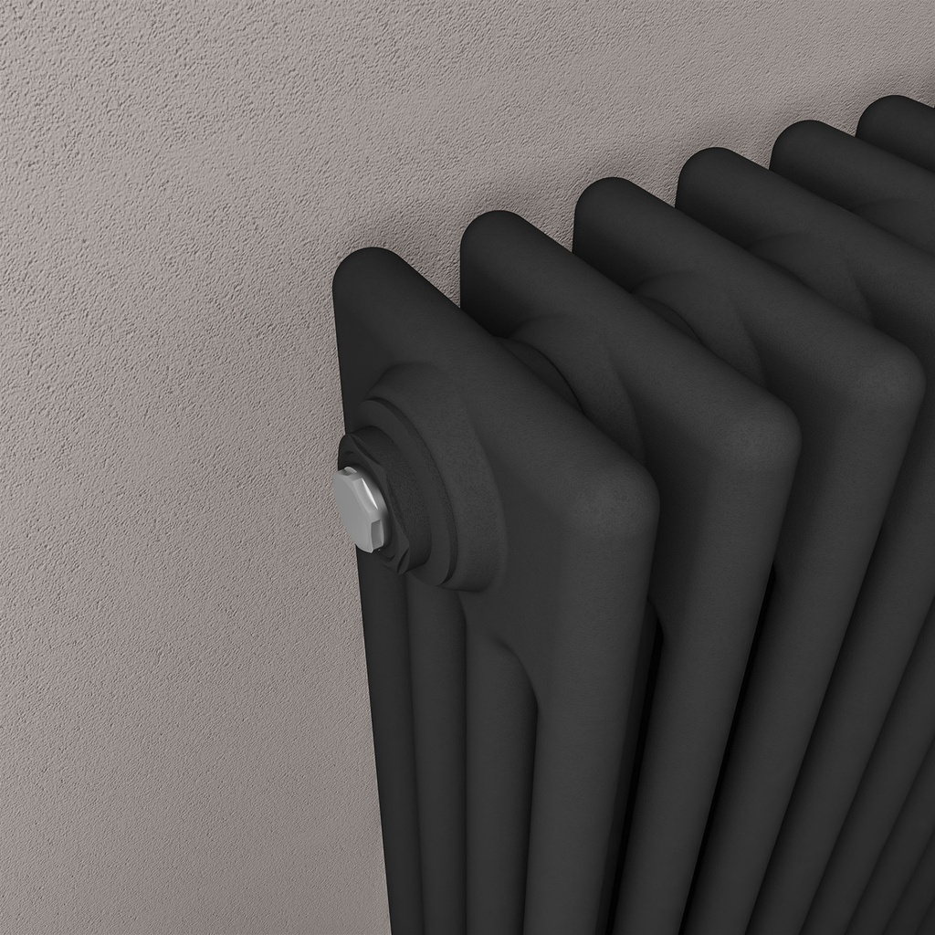 Imperia 4 Column Radiator 300 x 830mm - Matt Black-2