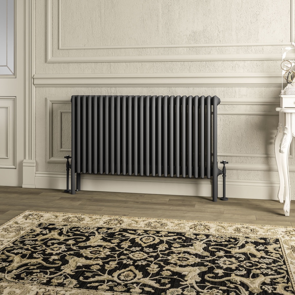 Imperia 4 Column Radiator 600 x 1145mm - Matt Anthracite-1